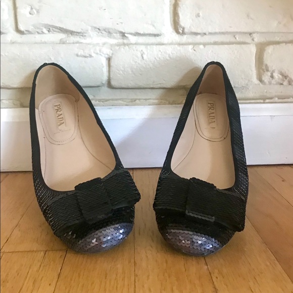 NEW Prada Sequin Ballet Flats - Picture 4 of 4